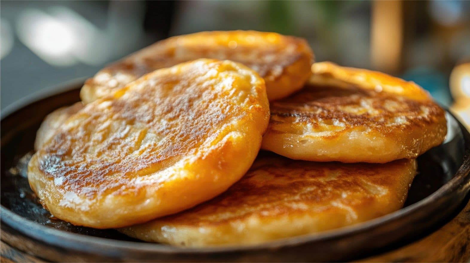 Hotteok (Koreanische Süße Pfannkuchen, 호떡)
