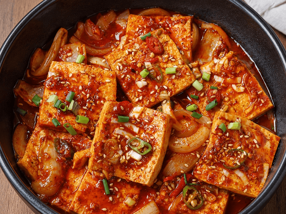 Dubu Jorim (koreanisch geschmorter Tofu, 두부조림) Thumbnail