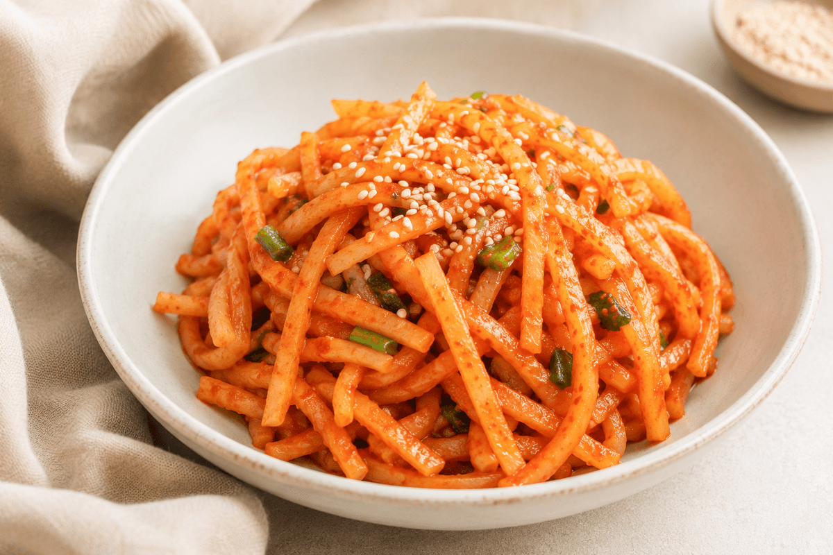 Musaengchae (koreanischer Rettichsalat, 무생채) Thumbnail