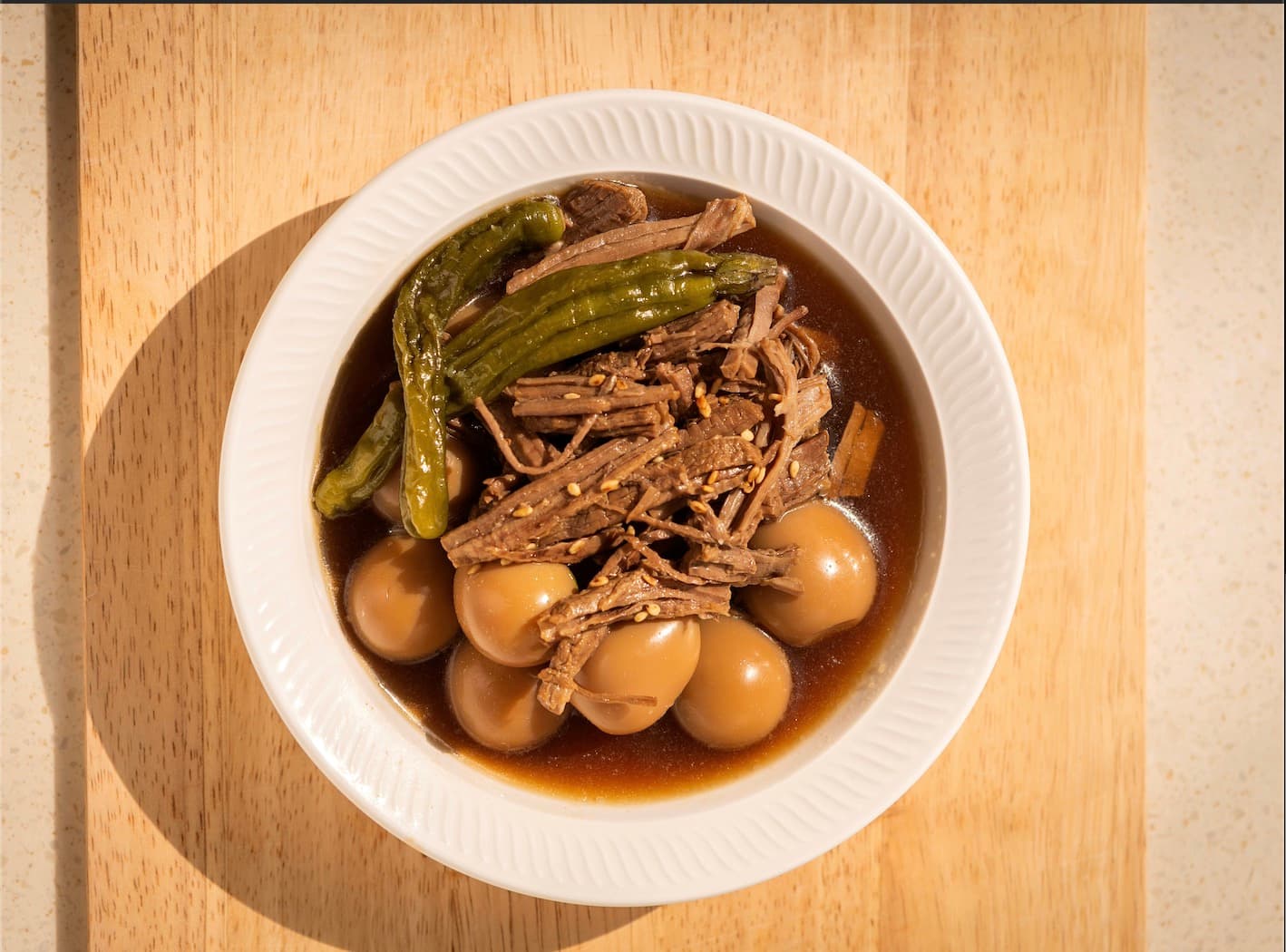 Jangjorim(Soy Sauce Braised Beef, ์ฅ์กฐ๋ฆผ)