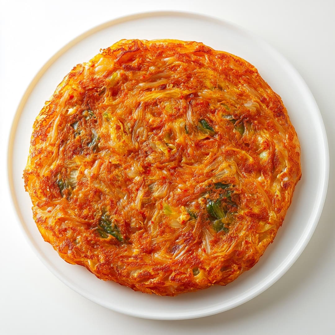Kimchi Jeon (Koreanischer Kimchi-Pfannkuchen, 김치전)